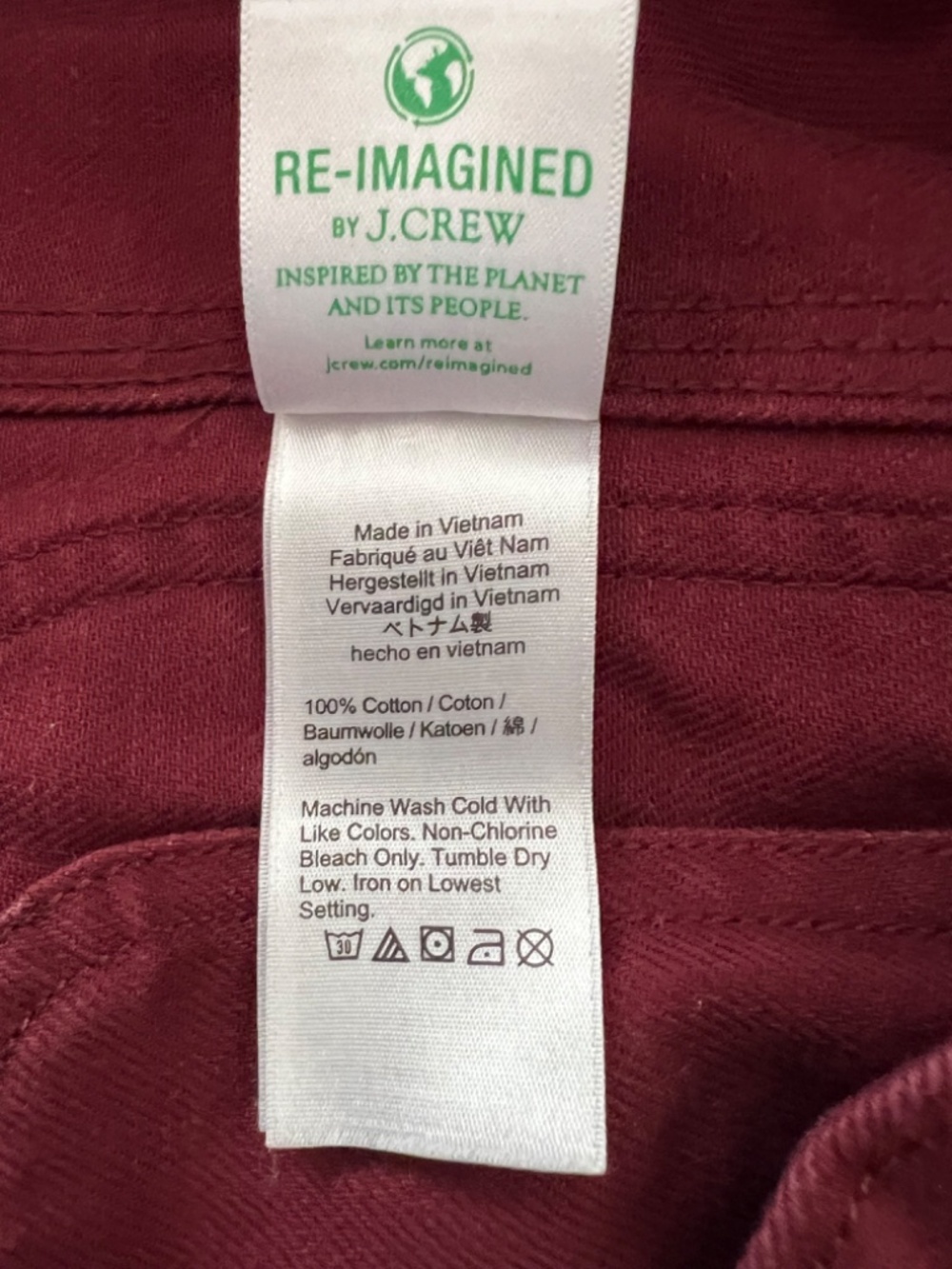 J. CREW WALLACE & BARNES Lightweight Twill Chore Jacket in Burgundy - S - Picture 6 of 9